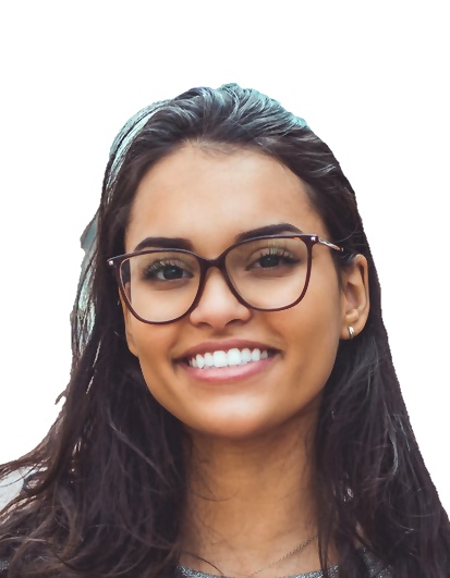 AI processed official passport photo with white background