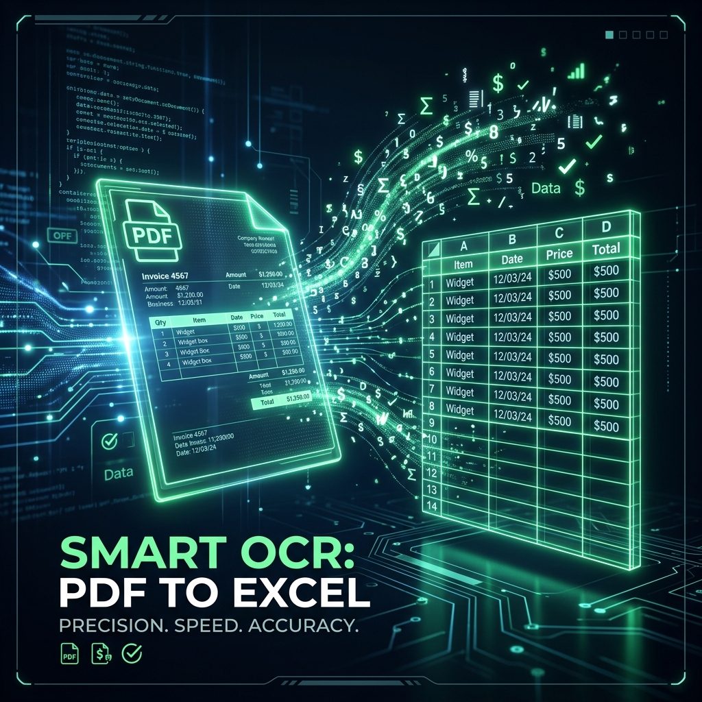Smart OCR Technology Illustration